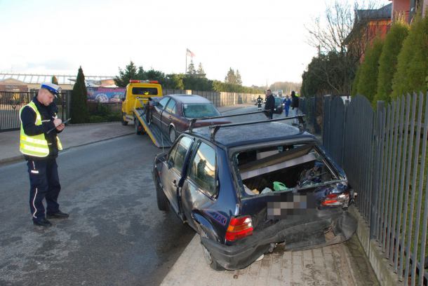 Wypadek drogowy w Kościerzynie