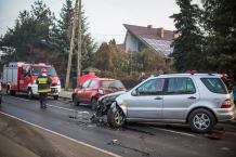 Kolizja w Tucholi: skrzyżowanie ulicy Bydgoskiej, Leśnej i Mickiewicza było zablokowane (FOTO)