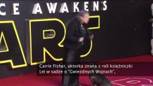 "Rozległy zawał serca" podczas lotu. Carrie Fisher w szpitalu