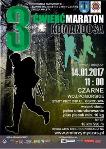 3. edycja "Ćwierćmaratonu Komandosa" w Czarnem