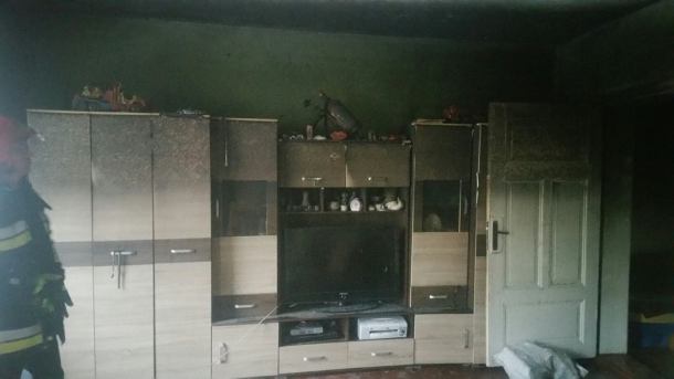 Pożar w kamienicy przy ulicy Dworcowej w Bytowie