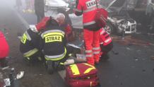 Dwa karambole na autostradzie A1. 63 auta rozbite, ponad 20 rannych, 5 w stanie ciężkim