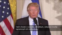 "Chciałbym, byście ograniczyli budowę osiedli żydowskich". D. Trump z apelem do premiera Izraela