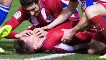 Dramatyczne chwile w końcówce meczu Deportivo z Atletico