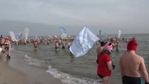 Zlot morsów na Helu. Wspólnie wykąpało się ponad 500 miłośników zimnej wody