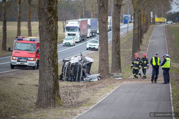 Wypadek w Zagórkach. Droga Chojnice - Człuchów była zablokowana