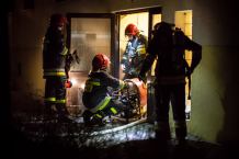 Nocny pożar w piwnicy na ulicy Dworcowej (FOTO)