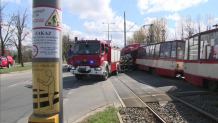 Zderzenie tramwaju z ciężarówką w Gdańsku. Trzy osoby ranne