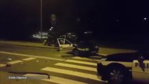 Trzech policjantów rannych i dwa rozbite radiowozy w trakcie próby zatrzymania sprawcy rozboju w Jeleniej Górze