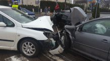 Znów wypadek przed komendą policji w Bytowie
