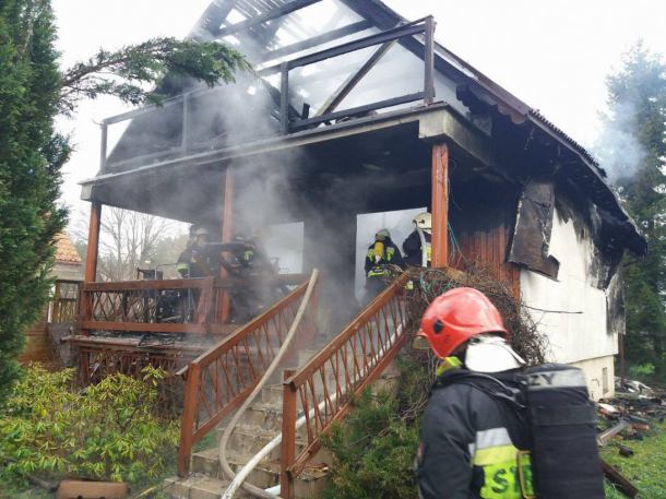 Wybuch butli z gazem koło Kościerzyny. Dwie osoby ranne