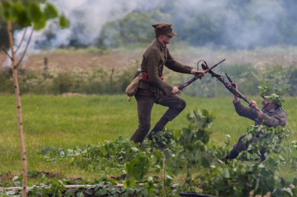 Inscenizacja historyczna przy schronie bojowym Lisia Góra (FOTO)