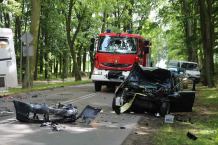 Sprawca wczorajszego (13.06) zderzenia osobówki z autobusem stracił prawo jazdy