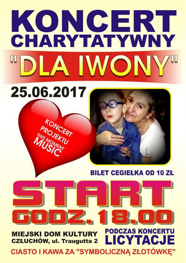 W niedzielę koncert charytatywny w Człuchowie