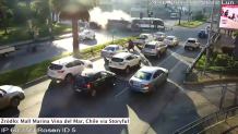 Tragiczny wypadek na skrzyżowaniu w jednym z miast w Chile. Jedna osoba nie żyje, 15 zostało rannych