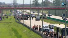 Ustawka pseudokibiców na autostradzie A1. "Policjanci zareagowali bardzo szybko"
