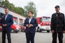 Dokładnie tydzień po przejściu nawałnic premier Beata Szydło wraz z ministrami odwiedza Chojnice