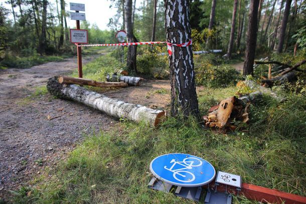 Rowerem po terenach dotkniętych przez nawałnicę najwcześniej w przyszłym roku