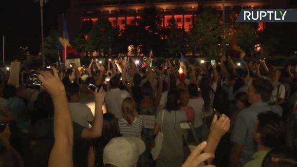 Protest na ulicach Bukaresztu przeciwko reformie wymiaru sprawiedliwości