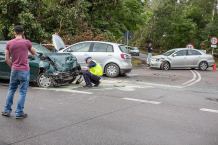 Wypadek na drodze krajowej 22 na wysokości skrzyżowania z Krojantami (FOTO)