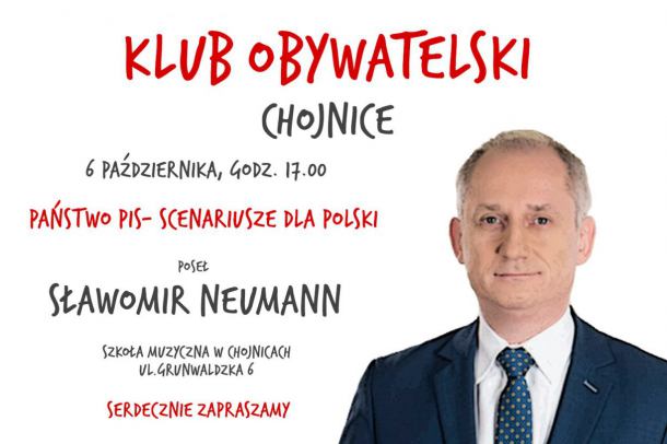 Spotkanie z posłem Neumannem w Chojnicach