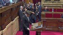 Premier Katalonii zawiesza deklarację niepodległości i chce dialogu z Madrytem