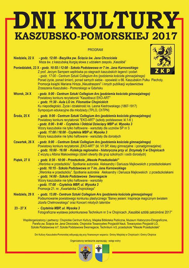W mieście i gminie Chojnice ruszyły tegoroczne Dni Kultury Kaszubsko-Pomorskiej