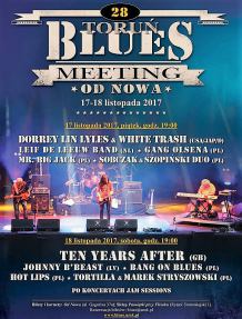 Bartek Szopiński zaprasza na 28 Toruń Blues Meeting. Zaproszenie przyjmuje... nauczyciel podczas lekcji :)