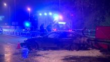 Siedem osób wyskoczyło z płonącego auta. 18-latek zamknięty w bagażniku nie zdążył uciec