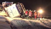 Śnieżyce w Europie zbierają żniwo. W Niemczech autokar z 45 pasażerami zsunął się do rowu