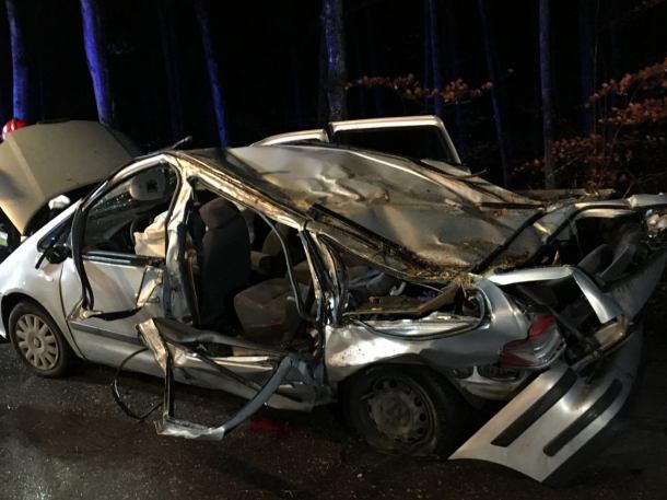 Tragedia pod Kościerzyną. Na samochód, którym podróżowali ojciec z synem spadło drzewo. 7-latek nie żyje