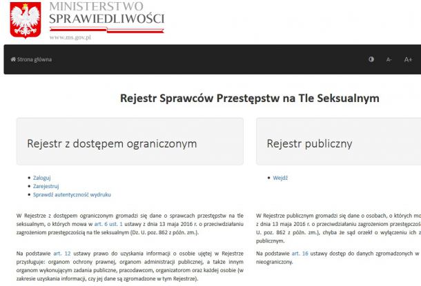 Ogólnodostępny rejestr przestępców seksualnych. Sprawdziliśmy, czy są w nim także osoby z regionu?