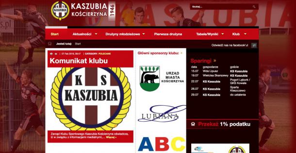 Jest oświadczenie zarządu KS Kaszubia Kościerzyna w sprawie zatrzymania jego prezesa