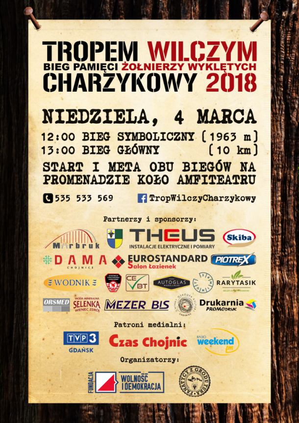 W niedzielę (4.03) w Charzykowach III bieg Tropem Wilczym. Będą utrudnienia w ruchu