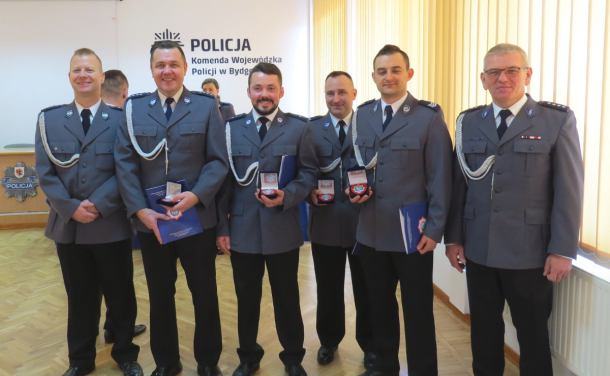 "Kryształowe serce" dla czterech tucholskich funkcjonariuszy
