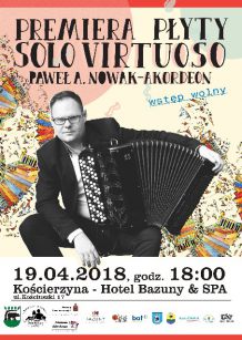 Koncert akordeonisty Pawła Nowaka w Kościerzynie
