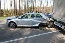 Wypadek na trasie Rytel - Gutowiec. Nikomu nie stało się nic poważnego (FOTO)