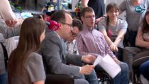 RPO i przewodniczący OPZZ odwiedzili niepełnosprawnych protestujących w Sejmie