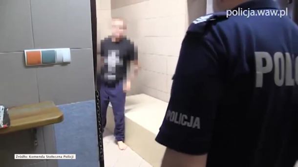 Maszerował w koszulce z symbolem SS. Zatrzymała go stołeczna policja
