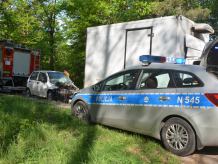 Daewoo matiz uderzył w tył dostawczego forda