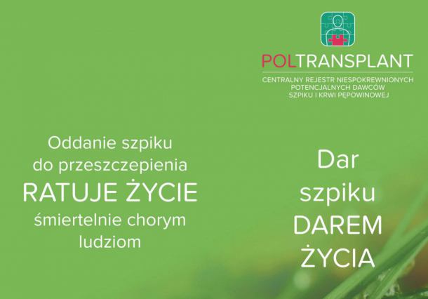 Jutro w chojnickim szpitalu możesz zarejestrować się w bazie dawców szpiku