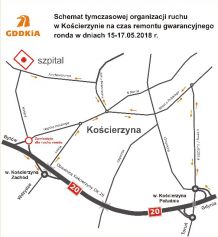 Zmiana organizacji ruchu w rejonie obwodnicy Kościerzyny
