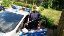 Dzięki szybkiej interwencji policjanta z komendy w Dziemianach, uratowano roczne dziecko