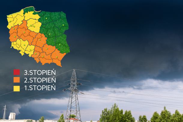 Dziś też może zagrzmieć. Ostrzeżenia pierwszego stopnia dla naszego regionu