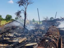 Pożar w gospodarstwie sołtyski Załęża w gminie Koczała (FOTO)