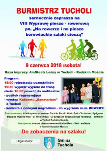 Władze gminy Tuchola zapraszają na kolejną wyprawę pieszo-rowerową