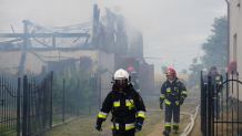 Pożar budynku gospodarczego w Wituni k/Więcborka (FOTO)