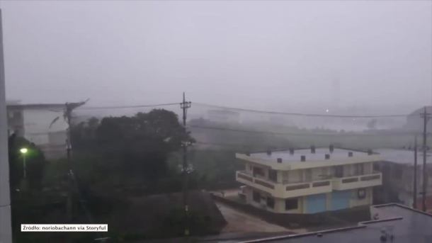 13 tysięcy domów bez prądu. Tajfun Maria nawiedził Okinawę