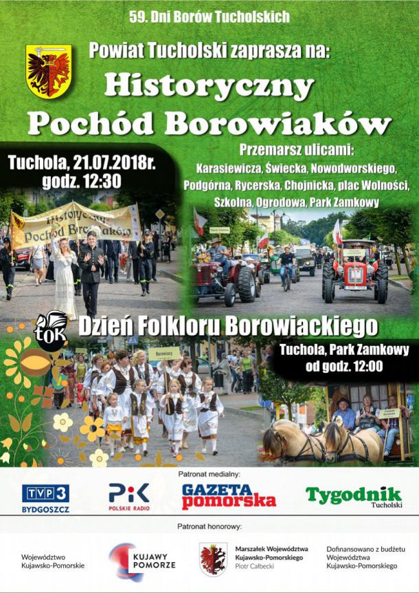 Już w sobotę VII Historyczny Pochód Borowiaków 