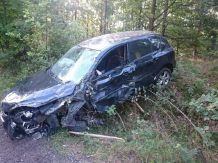 Zderzenie samochodu osobowego z dostawczym 